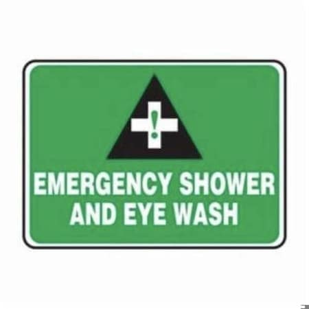 Accuform Exit Sign, Adhesive Dura-Poly, 14 in W, 10 in H MFSD986XV